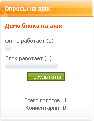 ���� Voting �� Ajax
